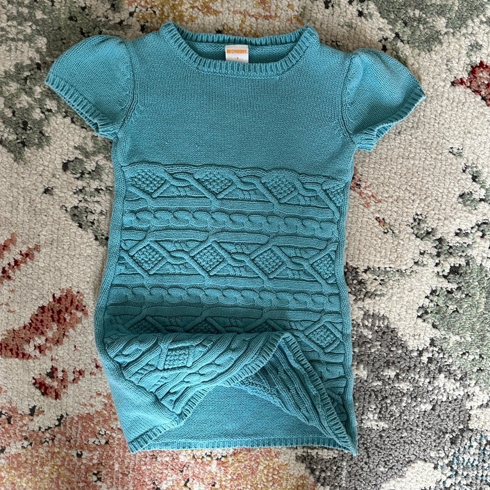 Gymboree Sweater Dress Size 4 Girl 100% Cotton GUC